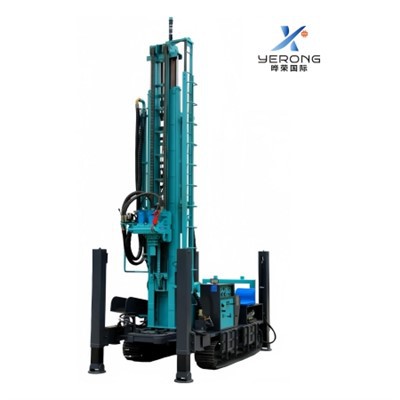 Instalație de foraj cu șenile medie